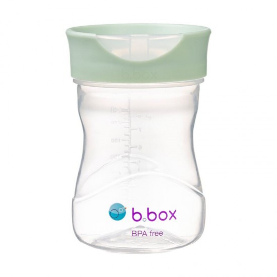 B.box Kubek do nauki picia dla dziecka - kubek treningowy plastikowy 240 ml szałwia