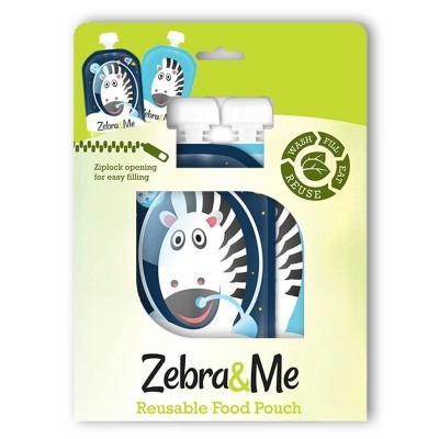Zebra & Me ASTRO - 2 SZT Saszetki do karmienia wielorazowe