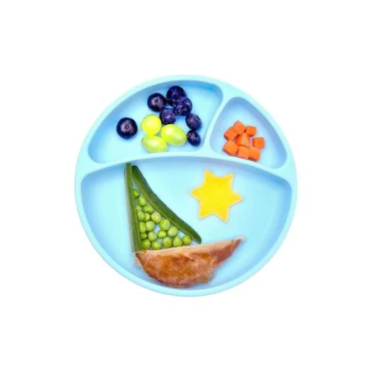 MINIKOIOI Talerzyk silikonowy niebieski