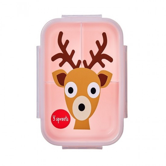 3 Sprouts Lunchbox Bento Jeleń Pink